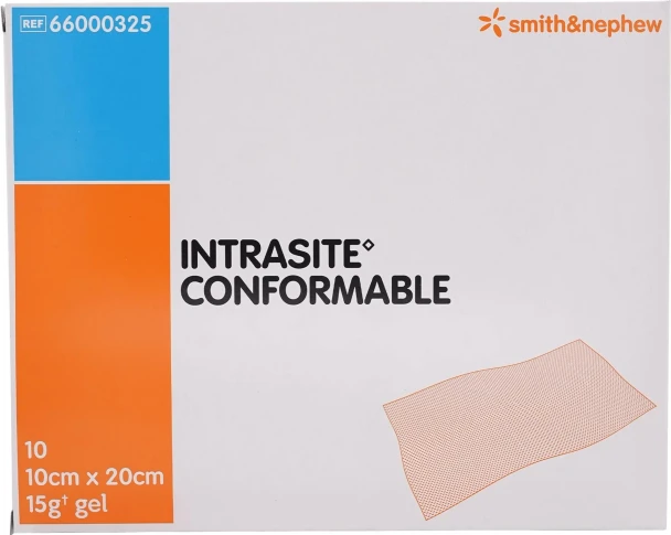 Intrasite - Conformable  Medicazione Compresse Gel 10x20 Cm Confezione 10 Pezzi