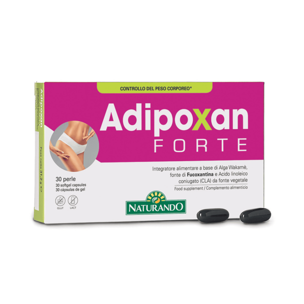 Adipoxan - Forte Integratore Alimentare A Base Di Alga Wakamè Per Equilibrio Del Peso Corporeo Confezione 30 Perle