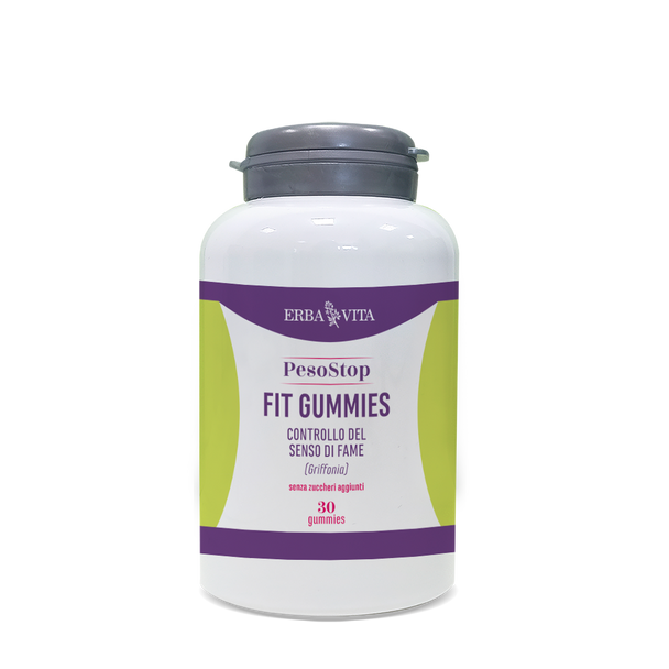 Erbavita - Peso Stop Fit Gummies Integratore Controllo Della Fame Confezione 30 Gomme