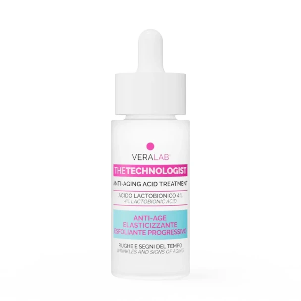 Veralab The Technologist Acido Lactobionico 4% Siero Viso Antiage Illuminante  Confezione 30 Ml