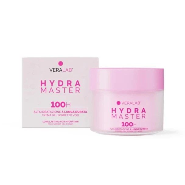 Veralab Hydra Master 100H Crema Viso Gel Idratante  Confezione 50 Ml