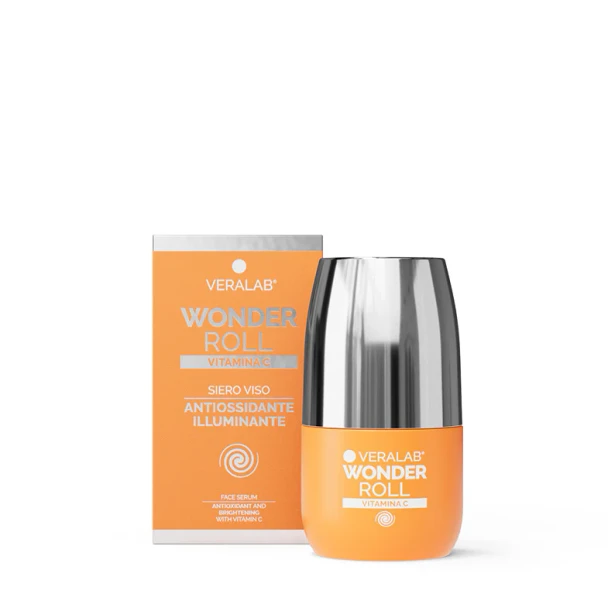 Veralab - Wonder Roll Siero Antiossidante Illuminante Viso Con Vitamina C Confezione 40 Ml