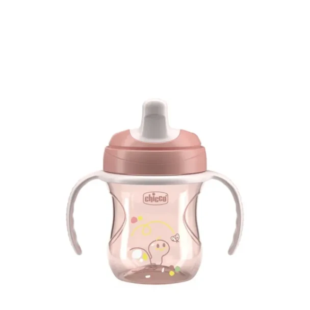 Chicco - Tazza Training Rosa 6M+ Sistema Antigoccia Confezione 1 Pezzo