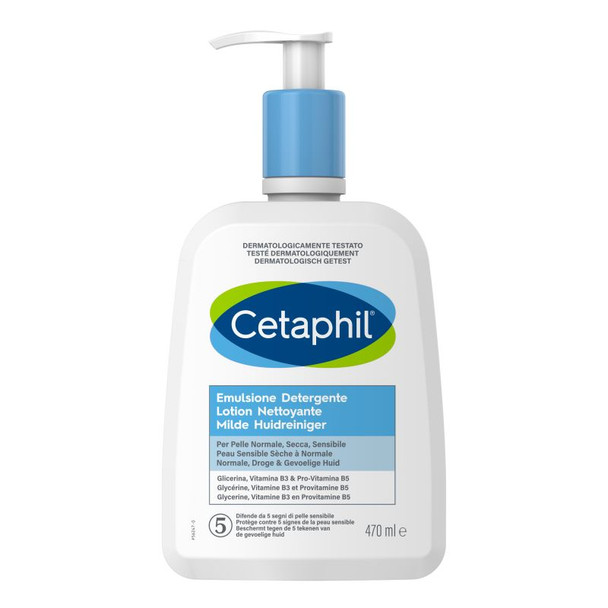 Cetaphil - Emulsione Detergente Struccante Pelle Da Normale A Secca Viso E Corpo Confezione 473 Ml