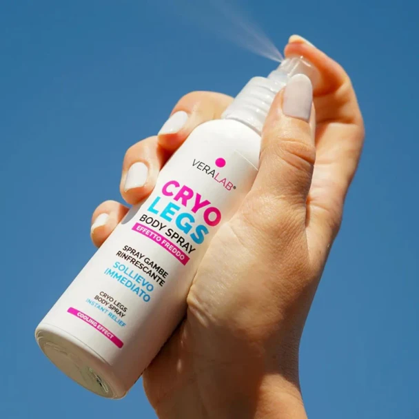 Veralab - Cryo Legs Spray Rinfrescante Gambe Stanche e Pesanti Confezione 100 Ml