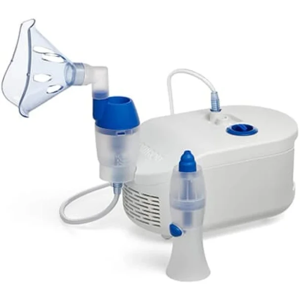 F-Care Apparecchio Aerosol a Pistone Adulti e Bambini Confezione Kit