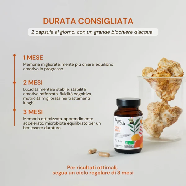 French Mush - Lyon's Mane Integratore Memoria E Concentrazione Confezione 56 Capsule