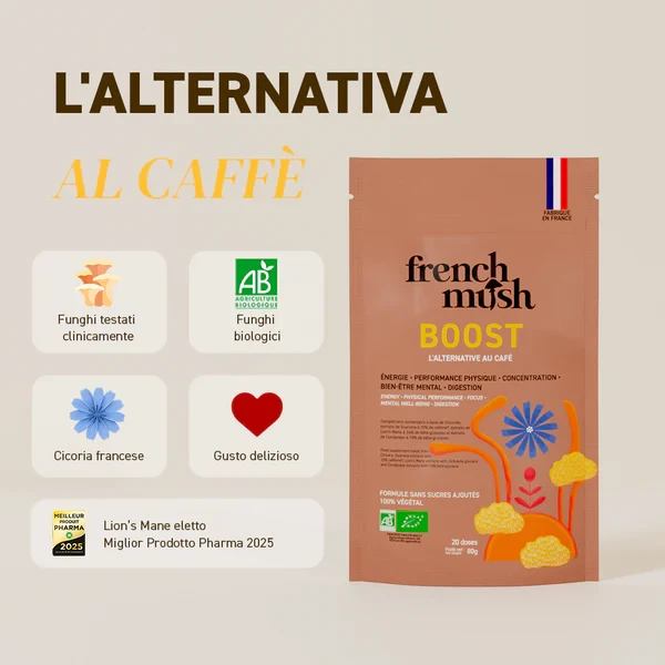 French Mush - Chicory Boost Bevanda Bio Alla Cicoria Energia E Concentrazione Confezione 60 Dosi