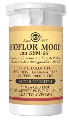 Solgar - Bioflor Mood Integratore Per Flora Intestinale E Benessere Mentale Confezione 60 Capsule