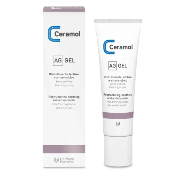 Ceramol - Ag Gel Ristrutturante Lenitivo E Antimicrobico Pelle Fragilizzata Confezione 30 Ml