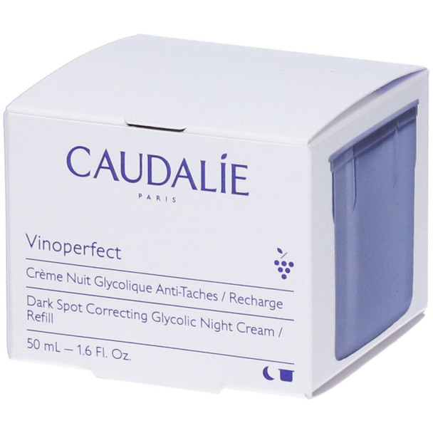Caudalie - Vinoperfect Crema Viso Notte Glicolica Anti Macchie Ricarica Confezione 50 Ml