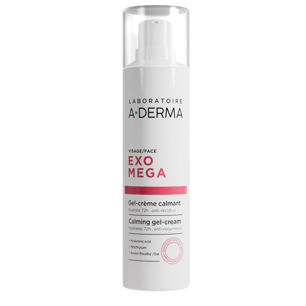 A-Derma - Exomega Gel Crema Lenitiva Viso Pelle Reattiva Confezione 40 Ml