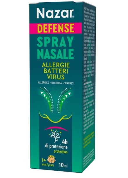Nazar - Defense Spray Nasale Allergie, Batteri E Virus Confezione 10 Ml