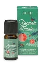 Purae - Racconto Di Natale Sinergia Con Oli Essenizali Arancia, Cannella, Garofano E Mandarino Confezione 10 Ml