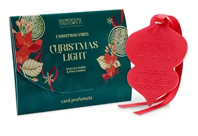 Nasoterapia - Card Profumata Christmai Light Natale Confezione 1 Card