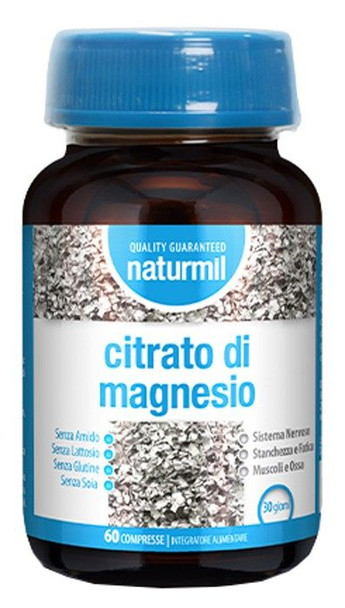 Naturmil - Citrato Di Magnesio Integratore Alimentare Stanchezza E Fatica Confezione 60 Compresse