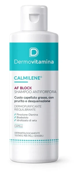 Dermovitamina - Calmilene AF Block Shampoo Antiforfora Riequilibrante Confezione 200 Ml