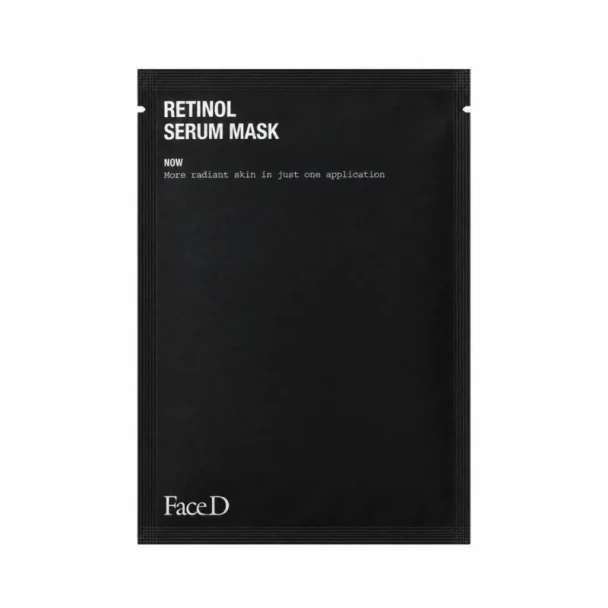 Face D - Retinol Serum Mask Maschera Viso In Tessuto Al Retinolo Pelli Spente Confezione 1 Pezzo