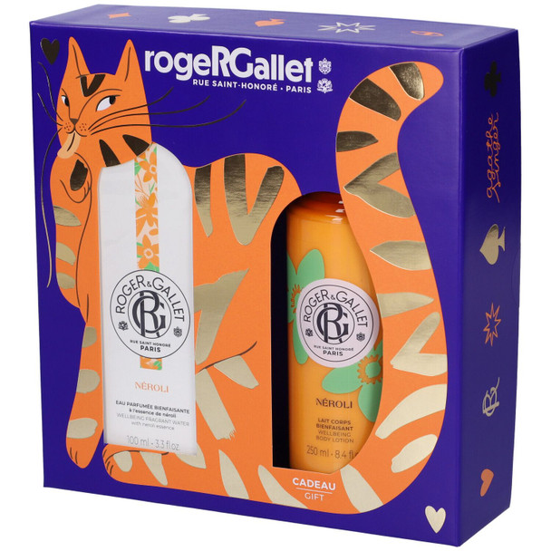 Roger&Gallet - Cofanetto Natale Neroli Acqua Profumata + Latte Corpo Confezione 2 Pezzi