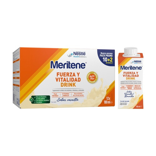 Meritene - Forza E Vitalità Drink Vaniglia Confezione Confezione 6 Brick