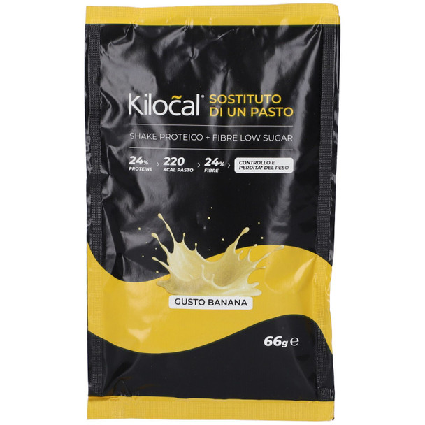Kilocal Keto Pasto Sostitutivo Gusto Banana  Confezione 66 Gr