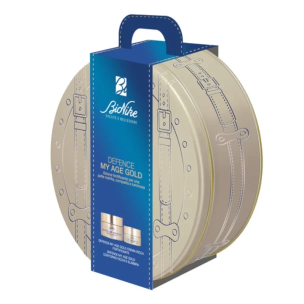 Bionike - Cofanetto Natale Defence My Age Gold Crema Ricca+Crema Occhi E Labbra Confezione 2 Pezzi