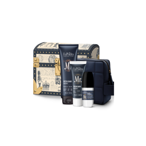 Euphidra - Cofanetto Natale Soldatino Di Piombo Uomo Shampoo+Deodorante+Crema Mani+Pochette Confezione 4 Pezzi