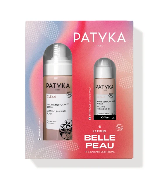 Patyka - Cofanetto Natale Rituale Belle Peau Mousse Detergente+Olio Struccante Confezione 2 Pezzi