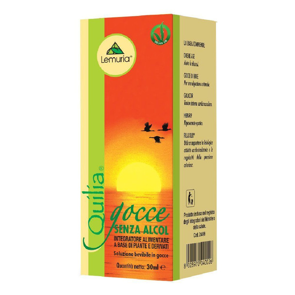 Quilia - Gocce Integratore Alimentare Tono Dell'Umore Confezione 30 Ml