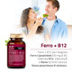 Salugea - Ferro + B12 Integratore Ferro e Vitamina B12 Confezione 60 Capsule