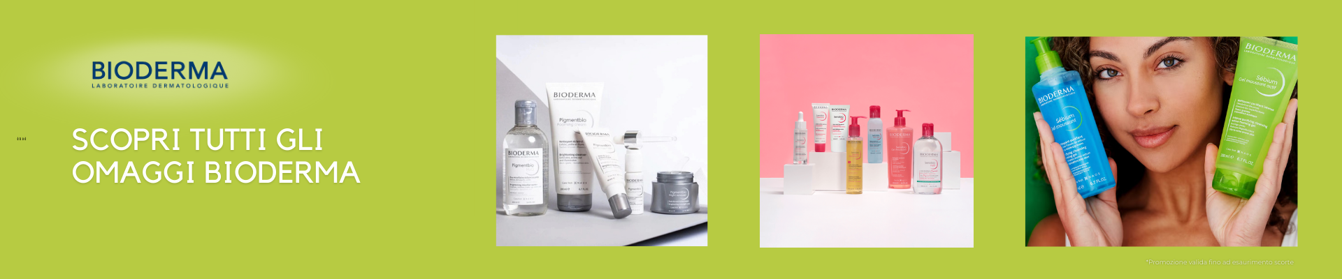 Scopri tutti gli omaggi di bioderma per una skin care completa per tutti i tipi di pelle