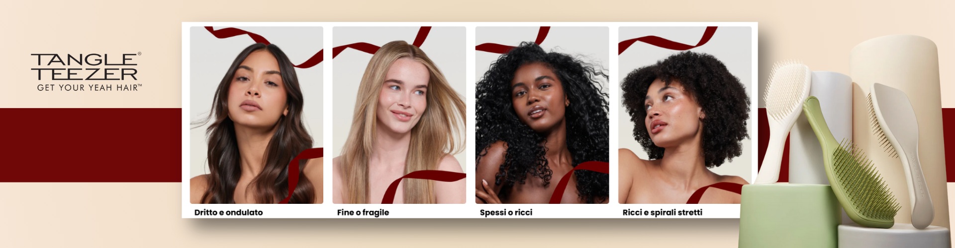 Immagine di spazzole Tangle Teezer professionali per districare i capelli senza dolore