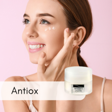 Banner Cosmetici Magistrali Antiox con trattamenti antiossidanti per la pelle