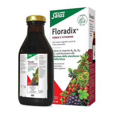 Salus Floradix - Linfa D'erbe Integratore Ricco Di ferro Confezione 500 Ml