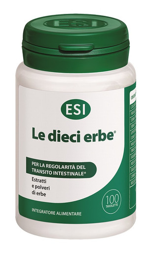 Esi - Le Dieci Erbe 40 Gr Integratore regolarità Intestinale Confezione 100 Tavolette