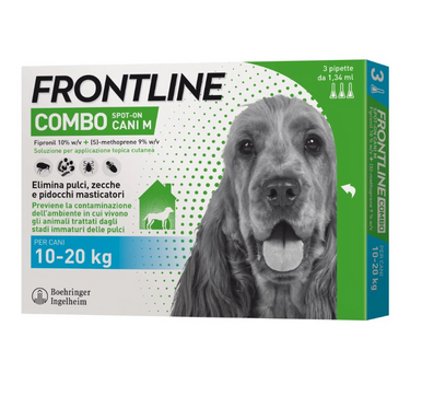 Frontline Combo - Spot On Cani M 10-20Kg Confezione 3 Pipette
