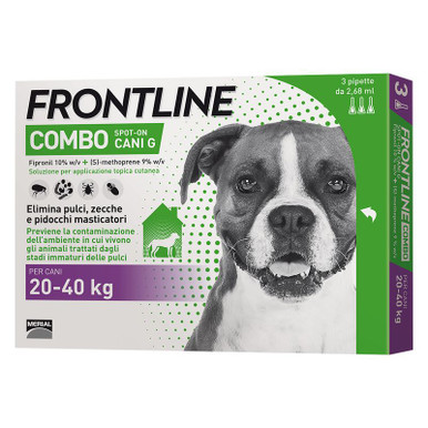 Frontline Combo - Spot On Cani 20-40Kg Confezione 3 Pipette