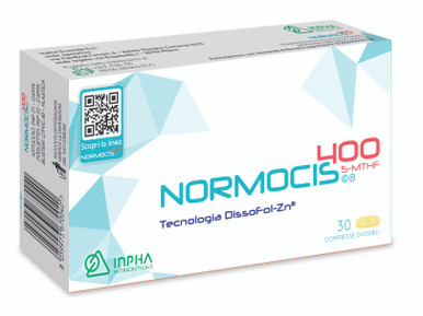 Inpha Duemila - Normocis 400 Integratore Iperomocisteinemia Tecnologia Dissofol-Zn Confezione 30 Compresse