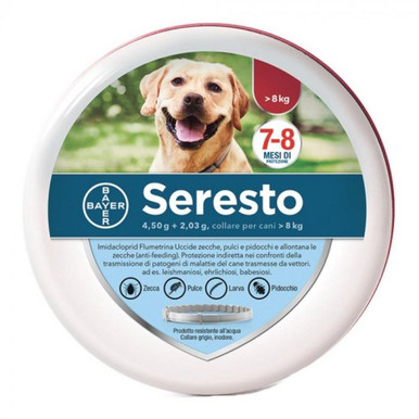 Seresto - Collare Antipulci Cani >8 Kg Confezione 1 Pezzo