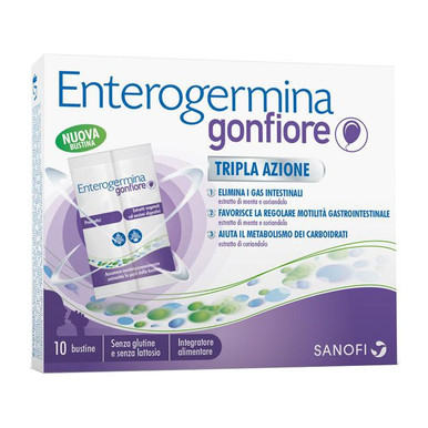 Enterogermina - Gonfiore Intestinale Confezione 10 Bustine Bipartite