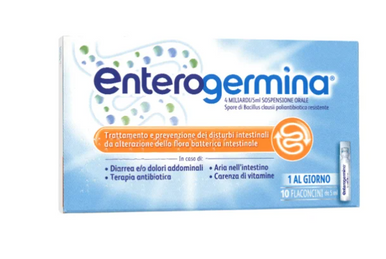 Enterogermina - Fermenti Lattici 4 Miliardi Sospensione Orale Confezione 10 Flaconcini