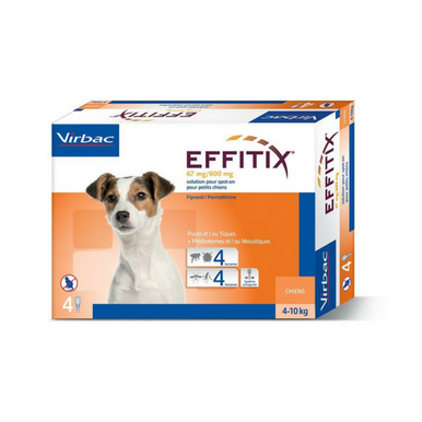 Effitix - Antiparassitario Per Cani 4-10kg Confezione 4X1.10 Ml img