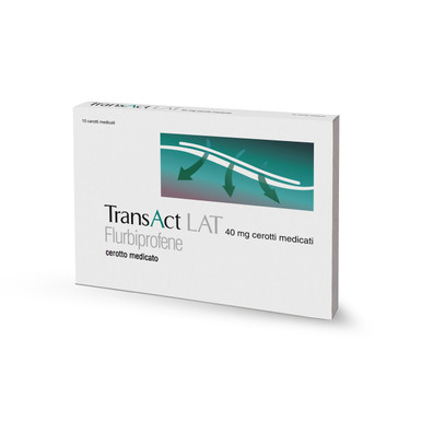 TransAct Lat - 40 Mg Confezione 10 Cerotti Medicati Dolori Articolari