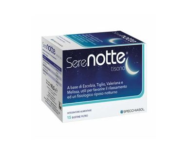 Specchiasol - Serenotte Tisana Integratore per L'Insonnia Confezione 15 Filtri