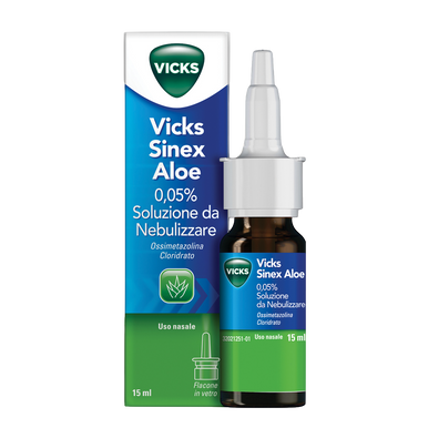 Vicks - Sinex Aloe Soluzione da Nebulizzare 0,05% Confezione 15 Ml