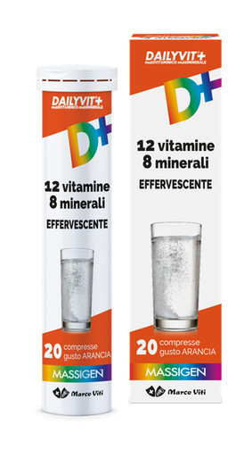 Massigen - Dailyvit+ Gusto Arancia Confezione 20 Compresse Effervescenti