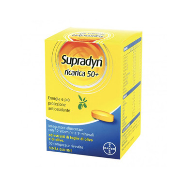 Supradyn - Ricarica 50+ Integratore Vitamine e Minerali 30 Compresse