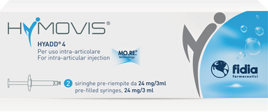 Fidia Farmaceutici - Hymovis Siringa Intrarticolare Confezione 2 Siringhe Preriempite 24 Mg 3 Ml (Dispositivo Medico CE)