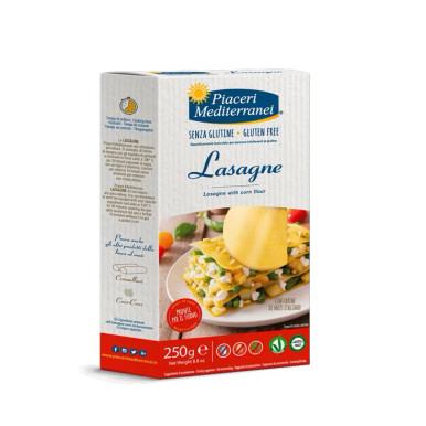 Piaceri Mediterranei - Pasta Mais Lasagne Senza Glutine Confezione 250 Gr