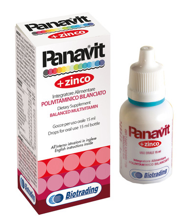 Biotrading - Panavit Gocce Integratore Polivitaminico per Bambini Confezione 15 Ml